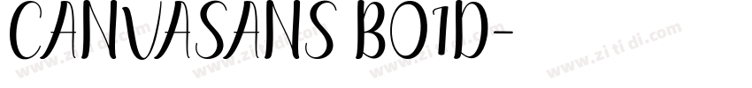 CanvaSans Bo1d字体转换